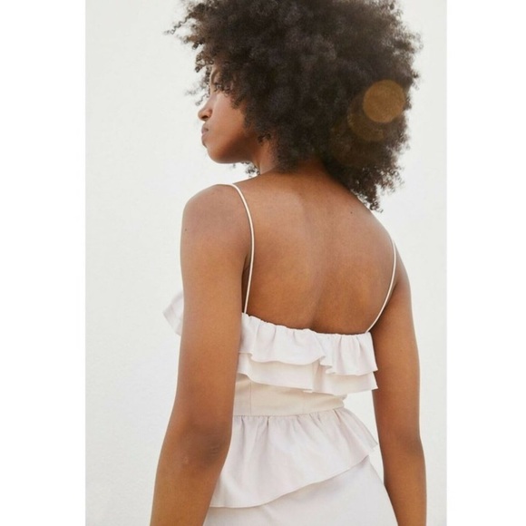 Brock Collection x H&M Light Pink Flounced Dress - Picture 3 of 9